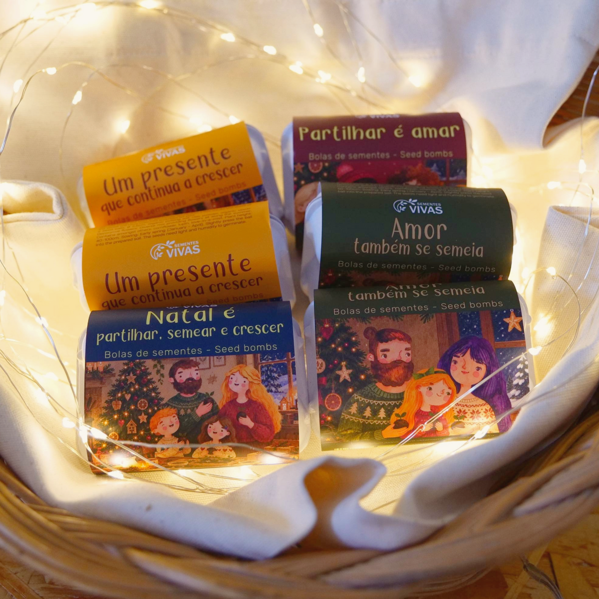 Seedbombs / bolas de sementes biológicas sementes vivas edição especial natal